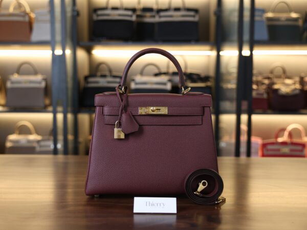 Kelly 28 Togo Rouge H GHW