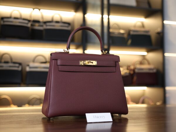 Kelly 28 Togo Rouge H GHW