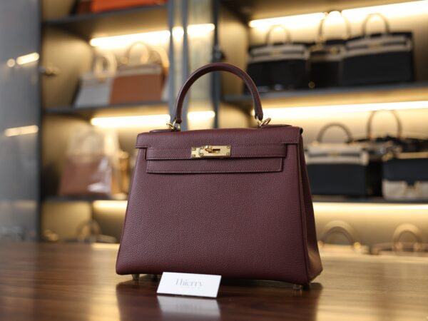 Kelly 28 Togo Rouge H GHW