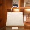 Kelly 28 Togo Blanc GHW
