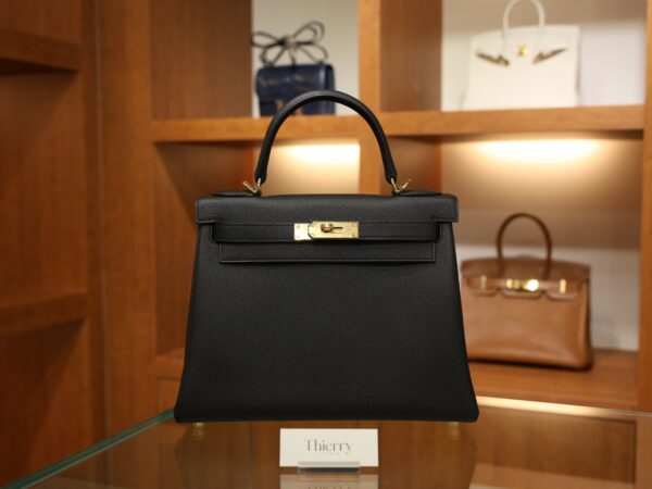 Kelly 28 Togo Black GHW