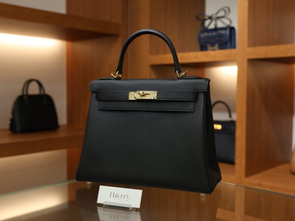 Kelly 28 Togo Black GHW