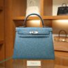 Kelly 28 Togo Bleu Jean PHW