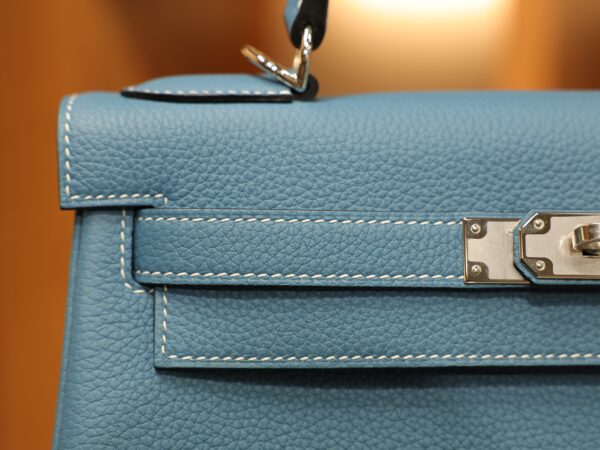 Kelly 28 Togo Bleu Jean PHW