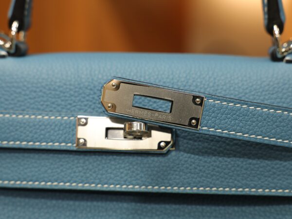 Kelly 28 Togo Bleu Jean PHW