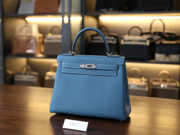 Kelly 28 Togo Bleu Jean PHW