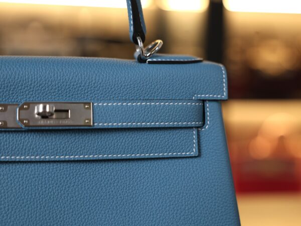 Kelly 28 Togo Bleu Jean PHW