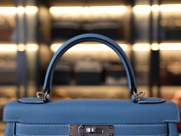 Kelly 28 Togo Bleu Jean PHW