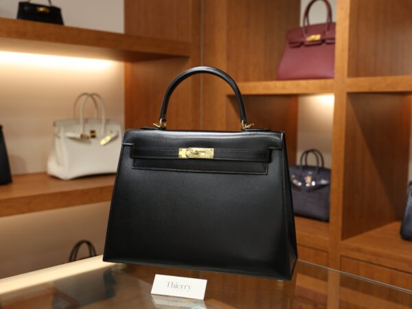 Kelly 32 Box Sellier Black GHW