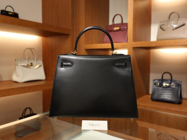 Kelly 32 Box Sellier Black GHW