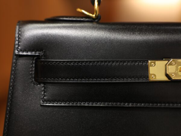 Kelly 32 Box Sellier Black GHW