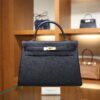 Kelly 32 Togo Bleu Nuit GHW
