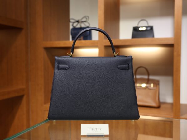 Kelly 32 Togo Bleu Nuit GHW