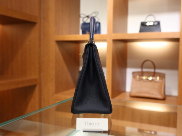 Kelly 32 Togo Bleu Nuit GHW