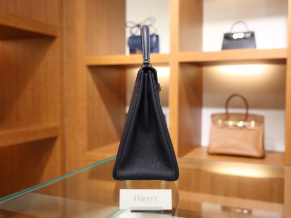 Kelly 32 Togo Bleu Nuit GHW