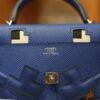 Kelly Doll Picto Epsom Bleu Royal/Nata/Gold/Bleu Indigo PHW