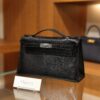 Kelly Pochette Lizard Black PHW