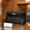 Kelly Pochette Lizard Black PHW