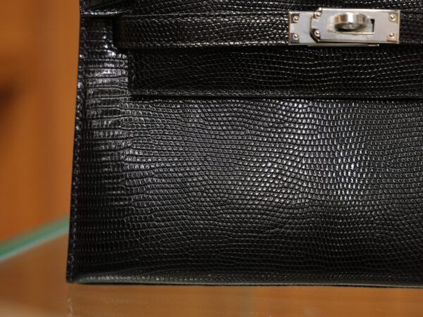 Kelly Pochette Lizard Black PHW