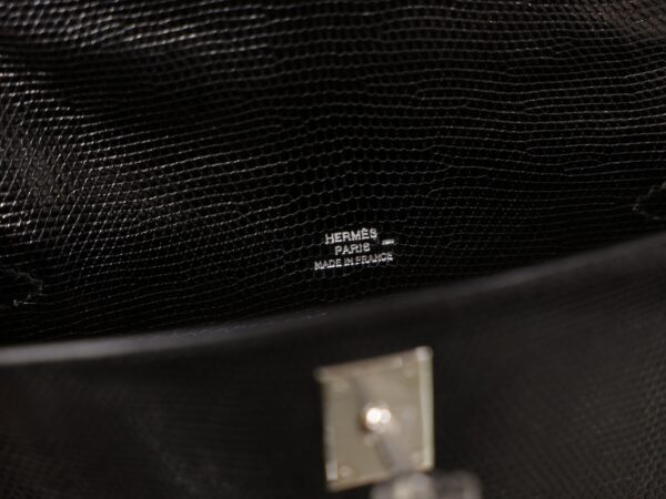 Kelly Pochette Lizard Black PHW