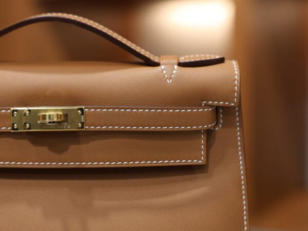 Kelly Pochette Swift Gold GHW