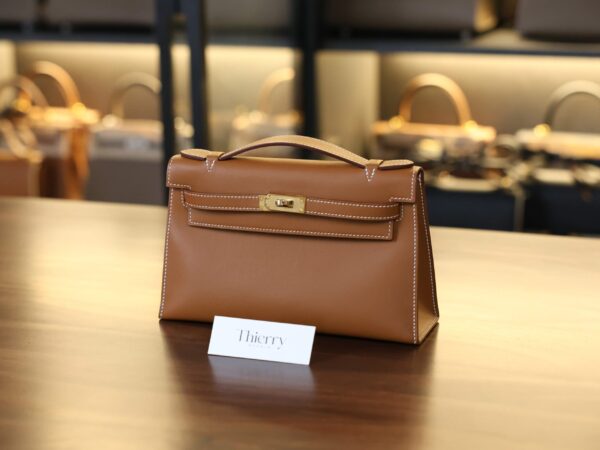 Kelly Pochette Swift Gold GHW