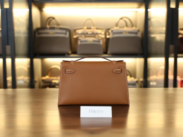 Kelly Pochette Swift Gold GHW