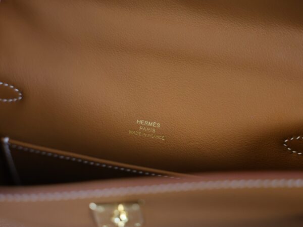 Kelly Pochette Swift Gold GHW