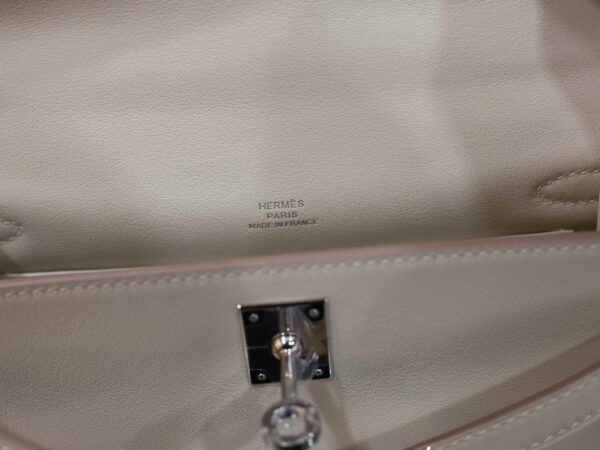 Kelly Pochette Swift Craie PHW