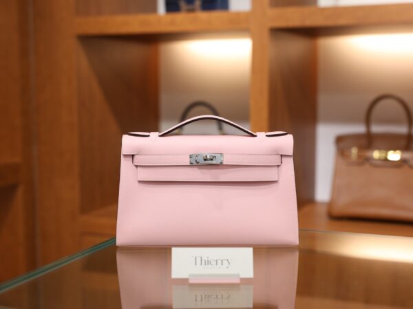 Kelly Pochette Swift Rose Sakura PHW