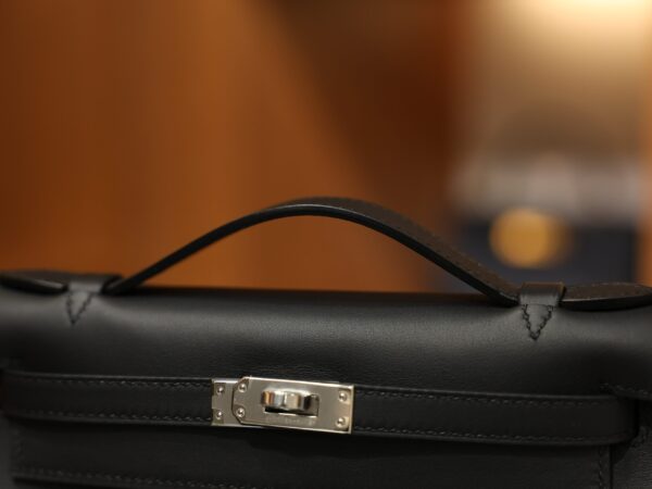 Kelly Pochette Swift Black PHW