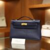 Kelly Pochette Swift Bleu Saphir GHW