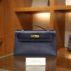 Kelly Pochette Swift Bleu Saphir GHW