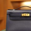 Kelly Pochette Swift Bleu Saphir GHW