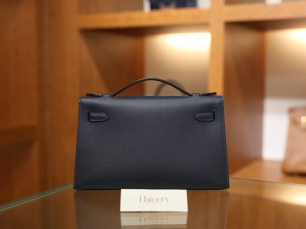 Kelly Pochette Swift Bleu Nuit GHW