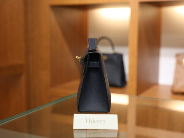 Kelly Pochette Swift Bleu Nuit GHW