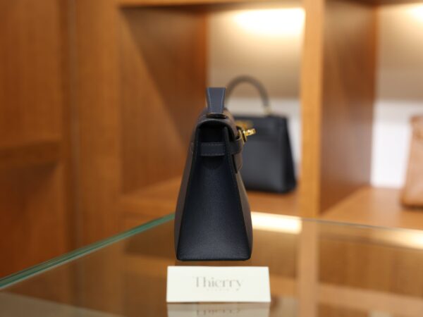 Kelly Pochette Swift Bleu Nuit GHW