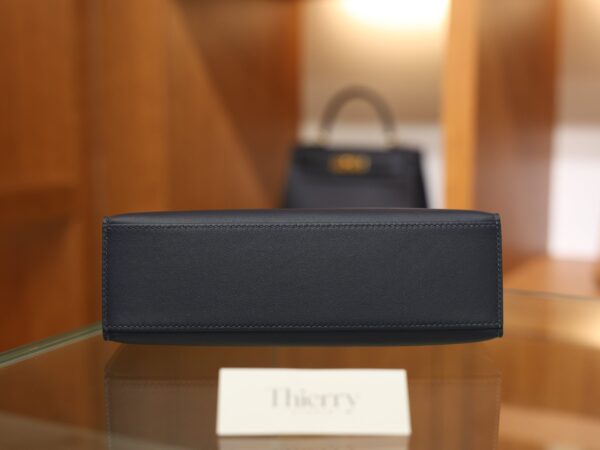 Kelly Pochette Swift Bleu Nuit GHW