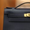 Kelly Pochette Swift Bleu Nuit GHW
