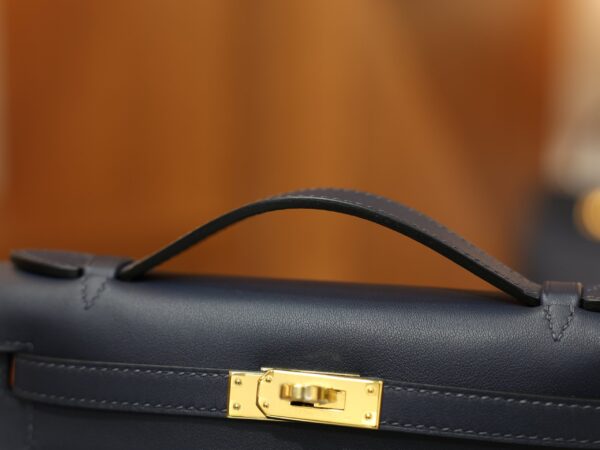 Kelly Pochette Swift Bleu Nuit GHW