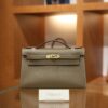Kelly Pochette Swift Etoupe GHW