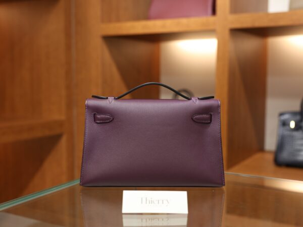 Kelly Pochette Swift Cassis PHW