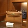 Kelly Pochette Epsom Gold GHW