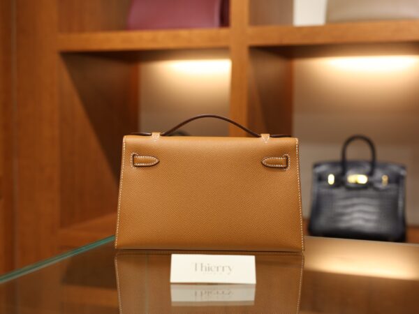 Kelly Pochette Epsom Gold GHW