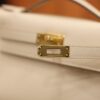 Kelly Pochette Epsom Craie GHW