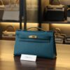 Kelly Pochette Epsom Vert Bosphore GHW
