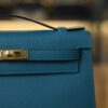 Kelly Pochette Epsom Vert Bosphore GHW