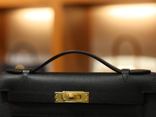 Kelly Pochette Epsom Black GHW