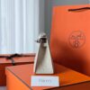 Kelly Pochette Ostrich Gris Perle PHW