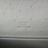 Kelly Pochette Ostrich Gris Perle PHW